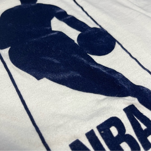 Vintage UNK NBA White T Shirt 90’s Michael Jordan Logo Men Size XL - Picture 4 of 9